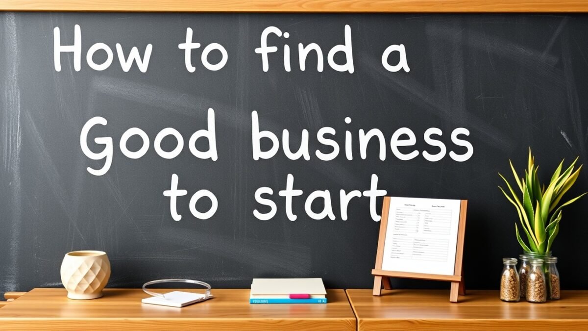 how to find a good business to start disbusinessfied